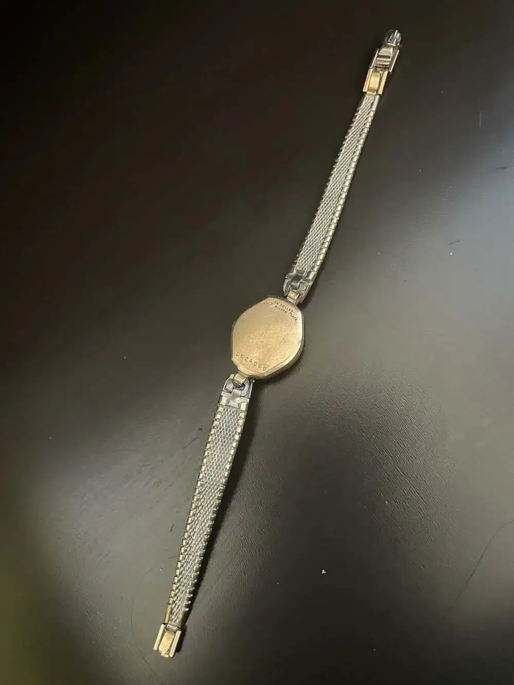 Vintage Bulova Ladies 10K Rolled Gold Plate Cocktail Watch (FOR PARTS)